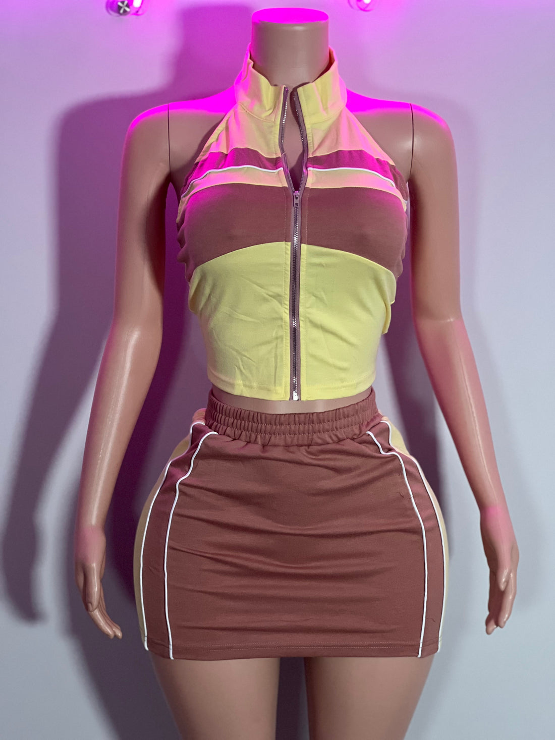 Mo Backless Skirt Set