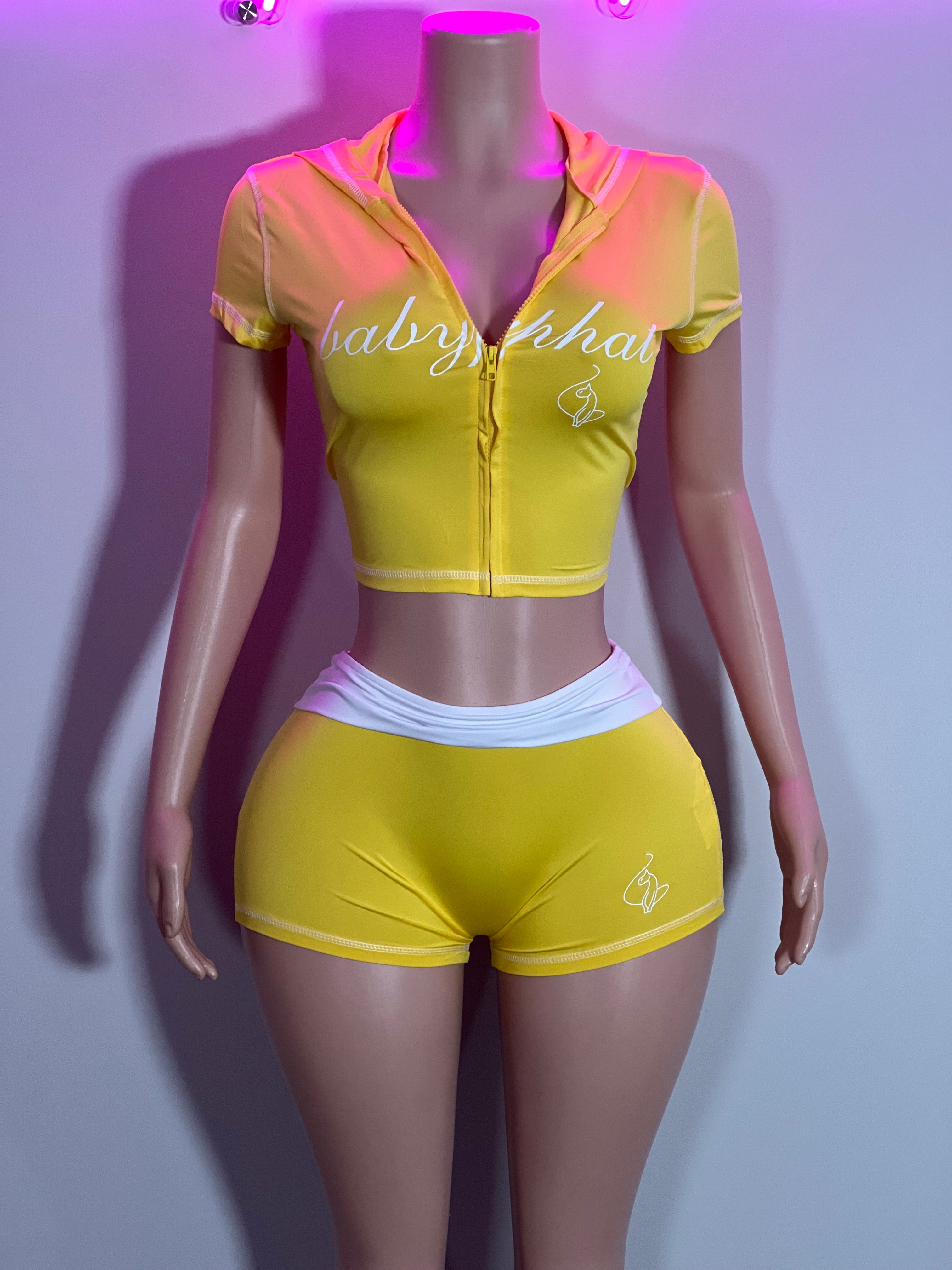 Yellow BabyPhat Two Piece Set