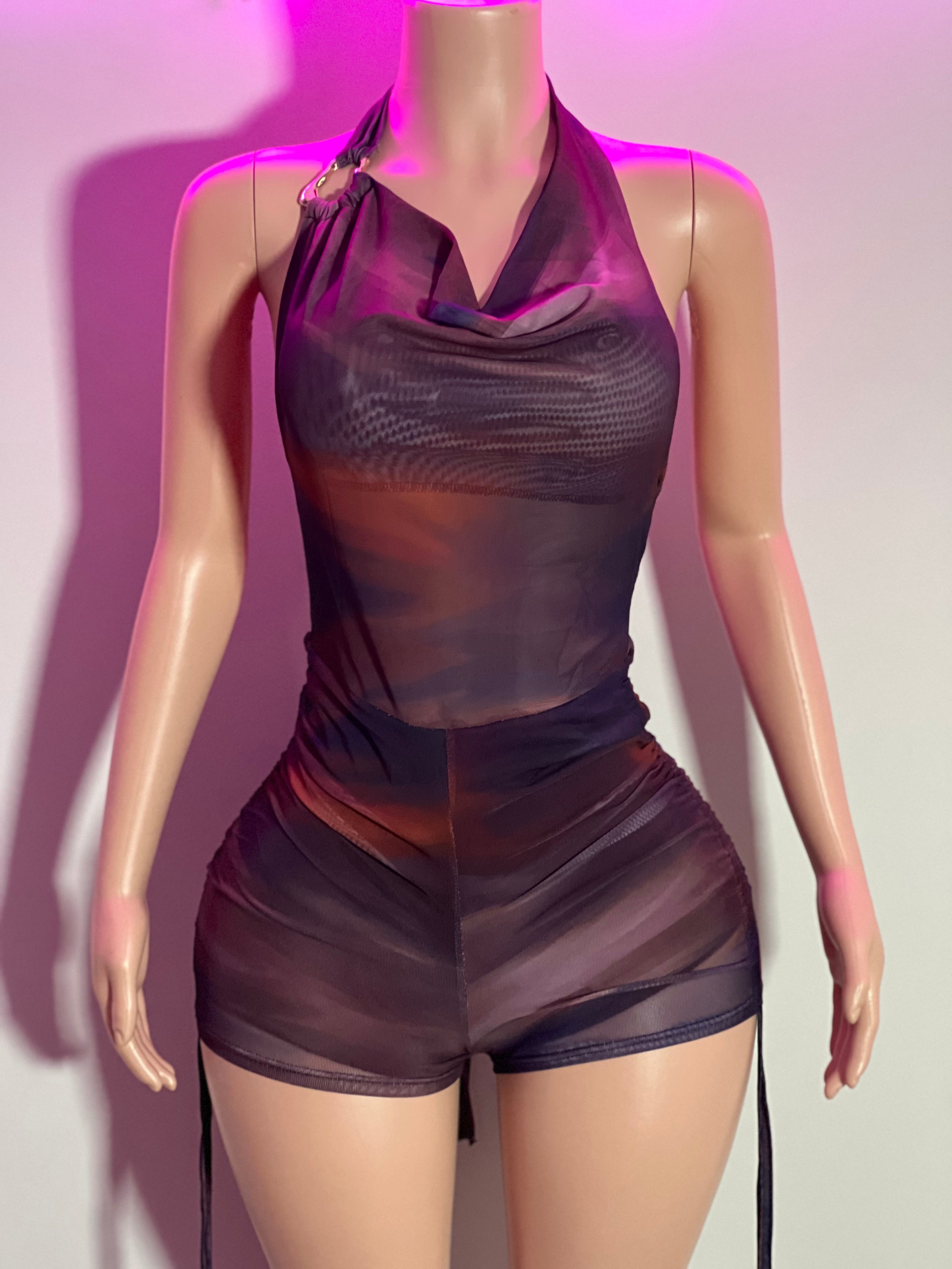 Kelsey Backless Romper