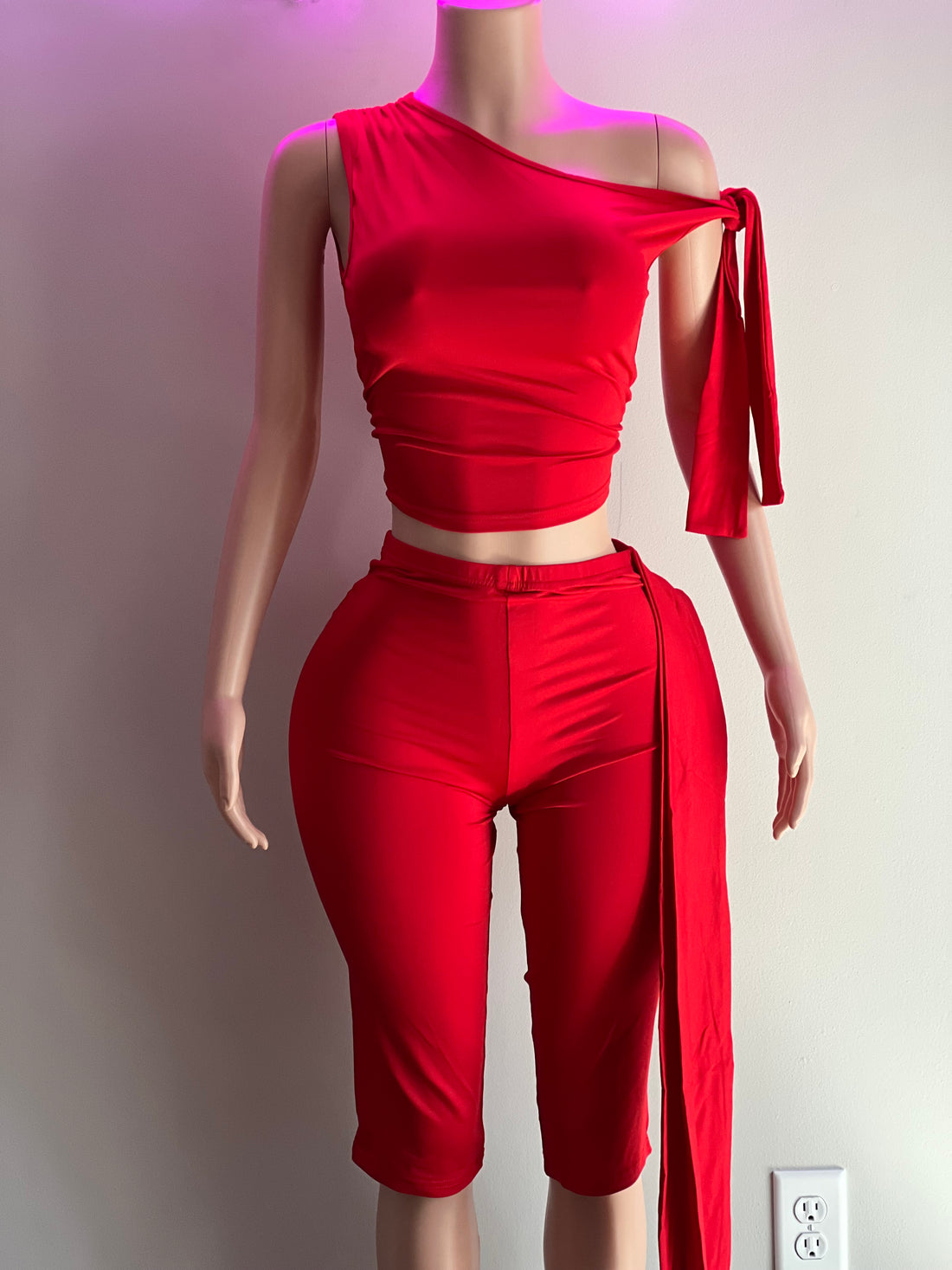 Liyah Red Two Piece Set