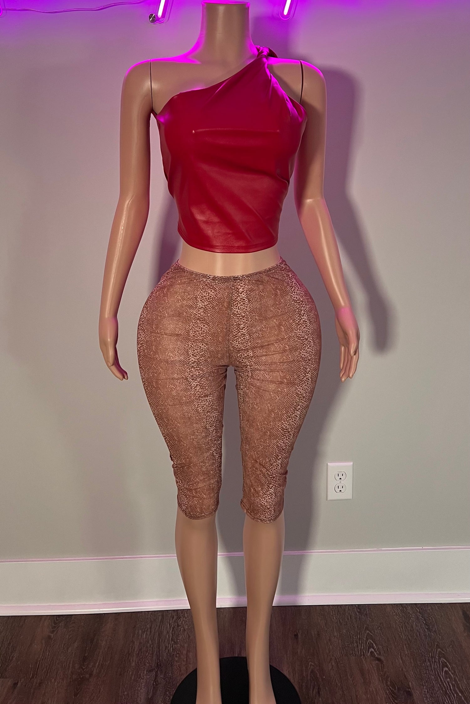 Gingham Two Piece Set