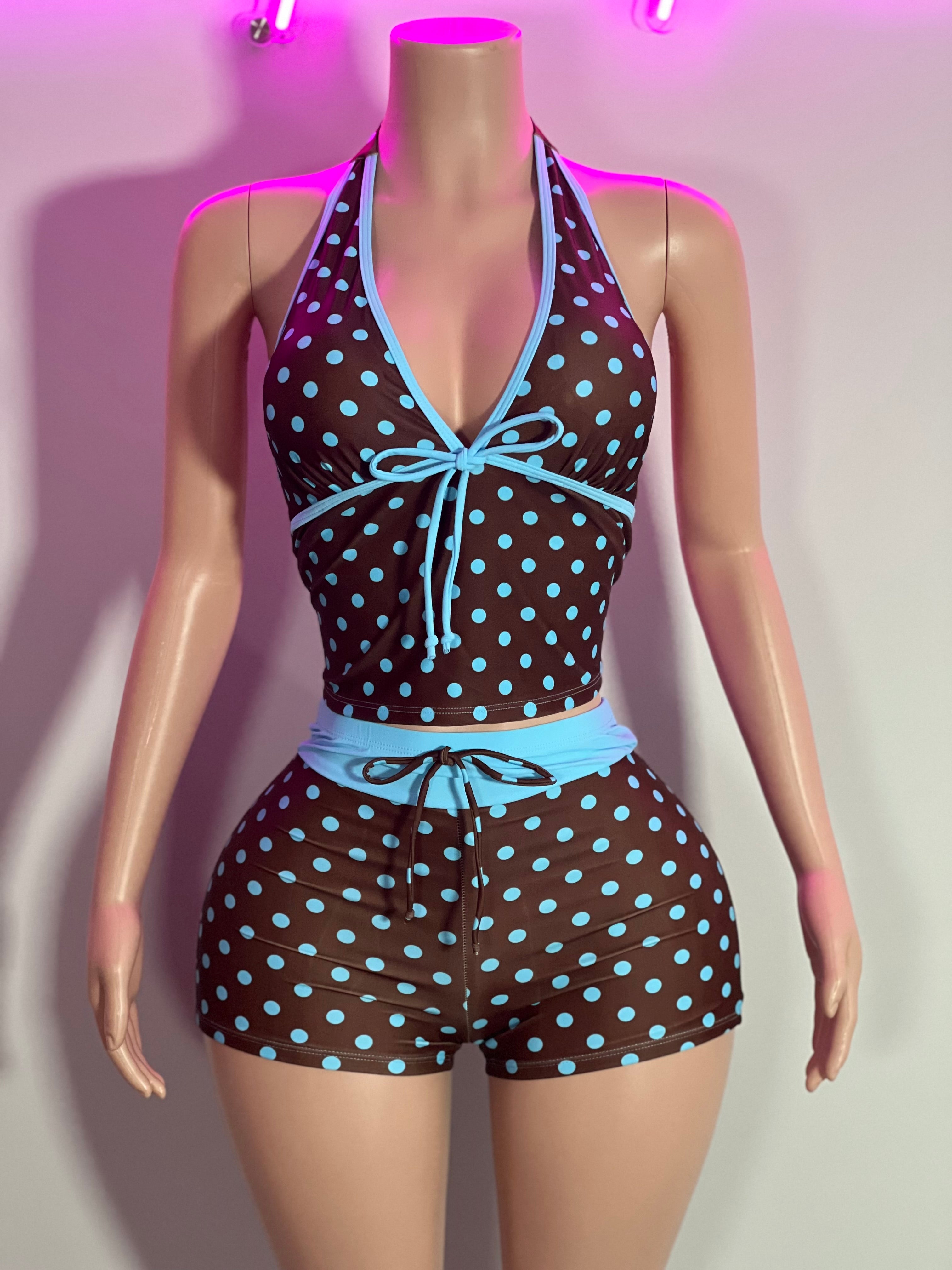 Laya Polka Dotted Swimsuit